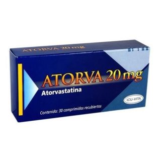 Hipolipemiante Atorva 20 Mg X 10 Comprimidos