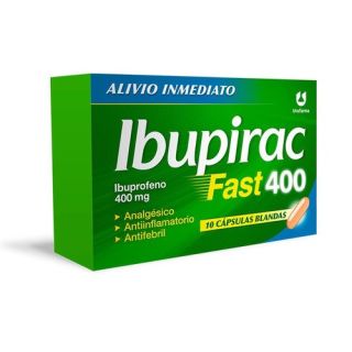 Ibupirac Fast 400 X 10 Cap. (ibuprofeno 400mg) - Urufarma®