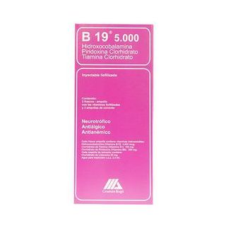 B 19 5000 3 Ampollas