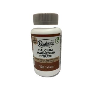 Calcium Magnesium Y Citrato Qualivits 100 Tabletas