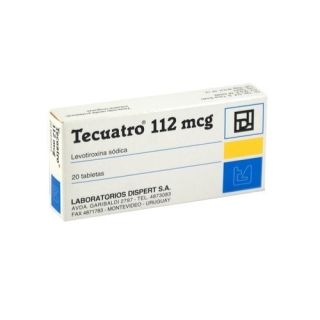 Tecuatro® 112mcg X 20 Comprimidos - Levotiroxina