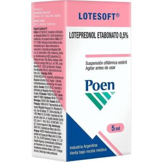 Lotesoft Suspension Oftalmica Al 0.5% Frasco X 5Ml