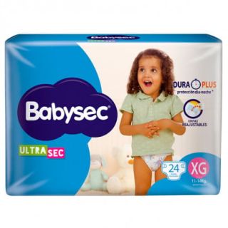 Pañales Babysec Ultra XG 24 Unidades