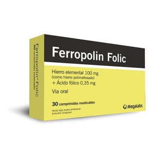 Ferropolin Folic® 30 Comprimidos Masticables