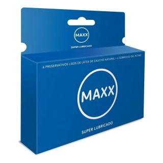 Preservativos Maxx Super Lubricado 6 Unidades Con Latex