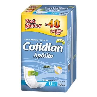 COTIDIAN APOSITO POST PARTO 40 UNID