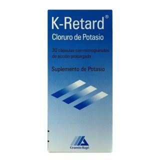K Retard® X 30 Cápsulas - Suplemento De Potasio Sabor Sin