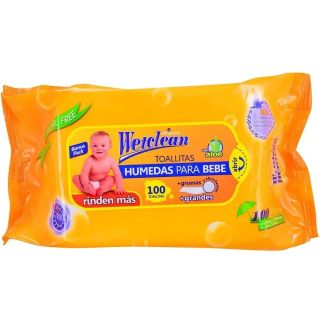 WETCLEAN TOALLAS HUMECTANTES 100 UNID