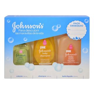 Pack Johnson's Baby® Shampoo + Colonia + Baño Líquido Color