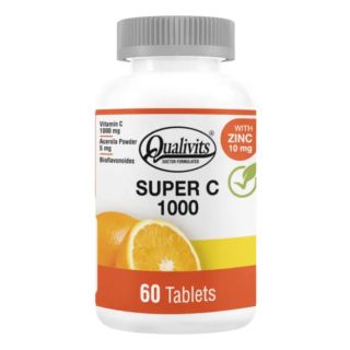 SUPER C 1000 MG + ZINC 60 TAB