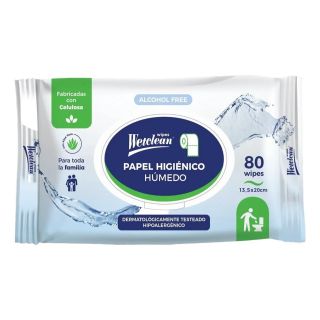 Papel Higiénico Húmedo Wetclean X 80 Unid