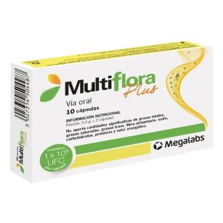 Multiflora® Plus X 10 CAP | Probióticos + Vitaminas C, E Y A