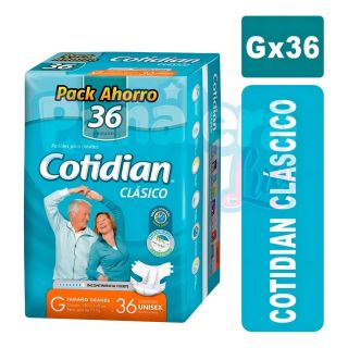 COTIDIAN CLASICO G 36 PAÑALES