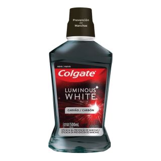 COLGATE ENJUAGUE BUCAL LUM W CARB 500