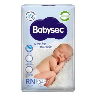 BABYSEC RN 34 PAÑALES