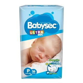 BABYSEC ULTRA HIPER CH 36 PAÑALES