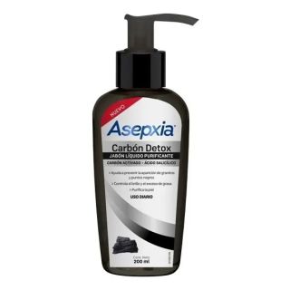 Asepxia Jabón Líquido Carbón Detox 200ml