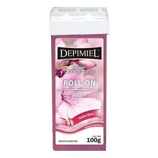 Cera Roll-on Descartable Suave Rosa Mosqueta X110 GR Depimiel