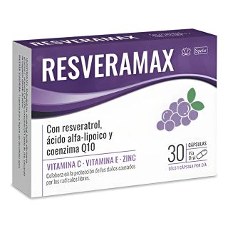 Resveramax® X 30 | Resveratrol + Coenzima Q10 + Vitaminas