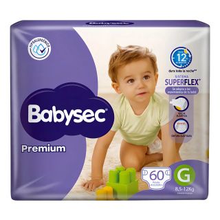 BABYSEC PREMIUM G 60 PAÑALES