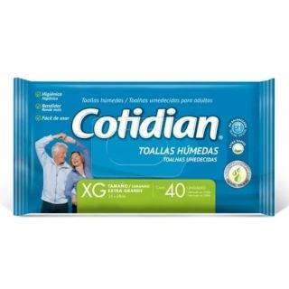 COTIDIAN TOALLAS HUMEDAS XG 40 UNID