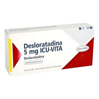 Desloratadina ICU VITA 5mg para Alivio de Alergias, 30