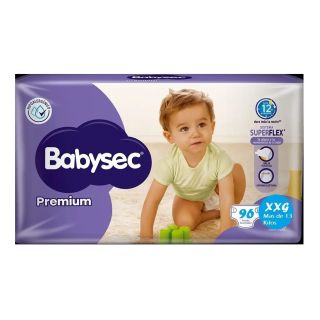 BABYSEC PREMIUM SUPER JUM XXG 96 PAÑALES