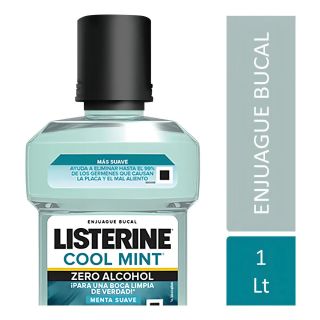 Enjuague Bucal Listerine® Cool Mint Zero Alcohol X 1 LT