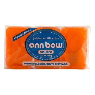 Ann Bow Jabón en Barra Glicerina Todo Tipo de Piel 120g