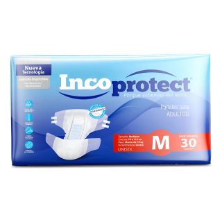 INCOPROTECT PAÑALES UNISEX T M 30 UNI