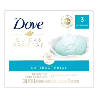 DOVE JABON CUIDADO ANTIBACT 90 GR 3 UN
