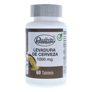 Suplemento Qualivits Levadura De Cerveza 1000 Mg 60 Tabletas