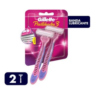 Pack X2 Rastrillos Desechables Prestobarba3 Banda