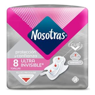 Toallas Femeninas Nosotras® Ultra Invisible X 8 UNI