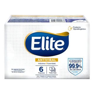 ELITE PAÑUELO ANTIVIRAL 10 UNID PACK 6