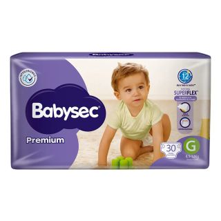 BABYSEC PREMIUM G 30 PAÑALES