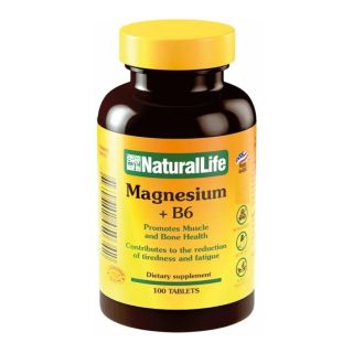 Magnesio + Vitamina B6 Natural Life X 100 Cap