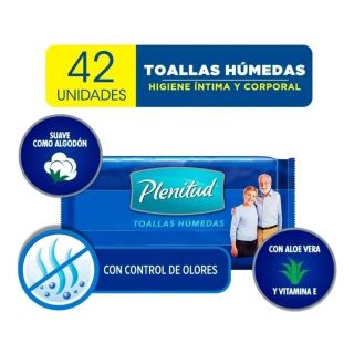 PLENITUD TOALLAS HUMEDA ADULTO 42 UNID