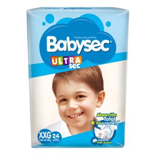 BABYSEC ULTRA HIPER XXG 24 PAÑALES