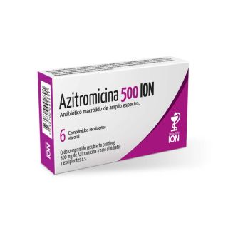 Azitromicina Ion® 500 x 6 Comprimidos
