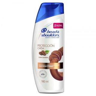 Shampoo Head & Shoulders Protección Caída Con Cafeína 180 ml