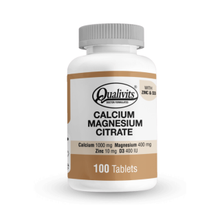 Calcium Magnesium Y Citrato Qualivits 100 Tabletas