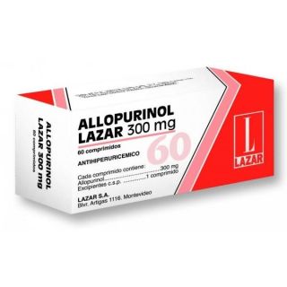 Allopurinol Lazar 300 Mg 60 Comprimidos