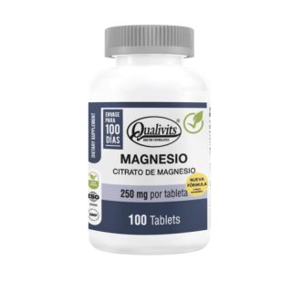 Citrato De Magnesio Qualivits® 250mg X 100 Tabletas