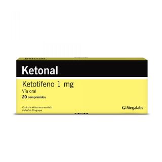 Ketonal® 1mg x 20 Comprimidos | Ketotifeno