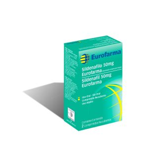 Sildenafil Eurofarma® 50 Mg X 2 Comprimidos
