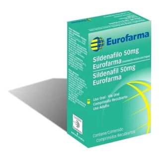Sildenafil Eurofarma® 50Mg X 4 Comprimidos