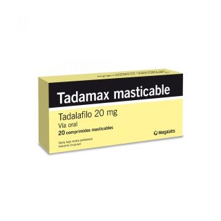 Tadamax Masticable 20 Mg 20 Comprimidos