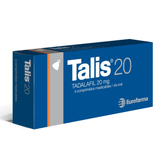 Talis20® Masticable 20 Mg x 4 Comprimidos | Tadafilo