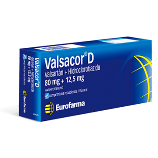 Valsacor D® 80 Mg 12.5 Mg x 45 Comprimidos